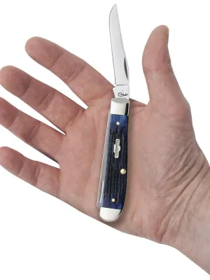 Nóż Case Rogers Mini Trapper SS Blue Bone