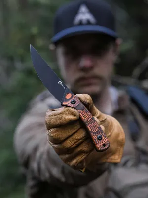 Nóż Civivi Carveth Fixed AEB-L Orange & Black G10