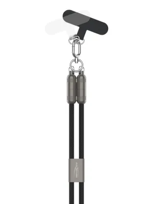 Kabel smyczkowy Ansmann USB-C/C,60W,120 cm,czarny