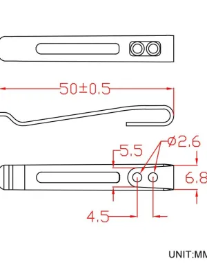 Klips CIVIVI Deep Carry do noża EDC CA-05B