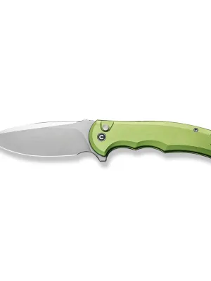 Nóż CIVIVI Button Lock Praxis Aluminum Green