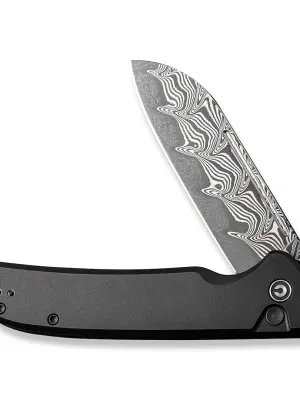 Nóż CIVIVI Chevalier II Aluminum Black Damascus