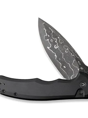 Nóż CIVIVI Button Lock Praxis Alu Black Damast