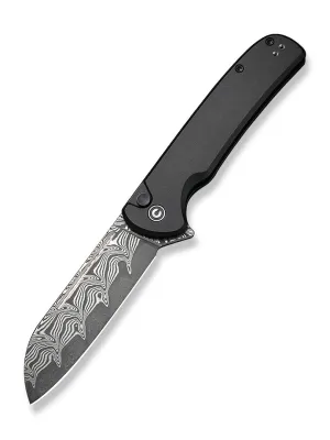 Nóż CIVIVI Chevalier II Aluminum Black Damascus