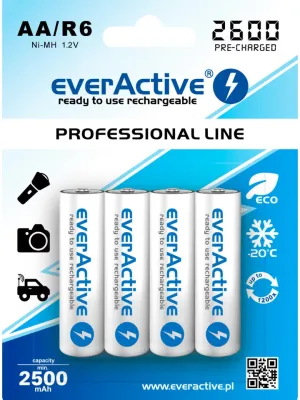 Akumulatorki everActive R6/AA 2600 mAh, 4 szt.