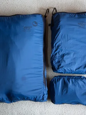 Zestaw 3 organizerów podróżnych TTTM Lightest Blue