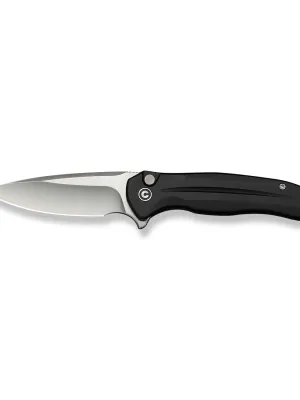 Nóż CIVIVI Button Lock Kitefin Black Alu 14C28N