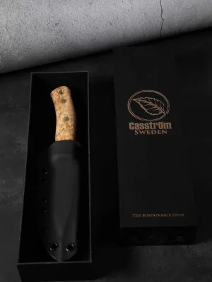 Nóż Casström No.10 SFK Curly Birch Sleipner Kydex