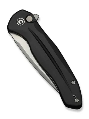 Nóż CIVIVI Button Lock Kitefin Black Alu 14C28N