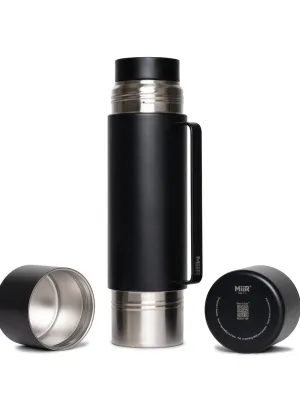 Termos MiiR z dwoma kubkami Tomo 1l Black