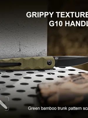 Nóż Kizer Bamboo G10 OD Green Nitro-V