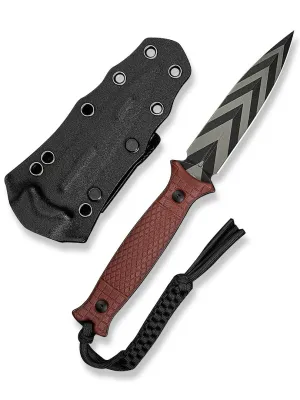 Nóż CIVIVI Fixed Perfrico 14C28N Burgundy G10