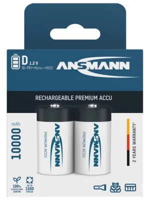 Akumulator Ansmann NiMH D/R20 typ 10000 maxE 2 szt