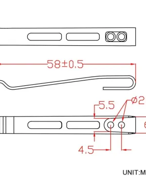 Klips CIVIVI Deep Carry do noża EDC CA-06B