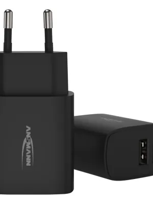 Ładowarka Ansmann HC212 czarna 2x USB 12W, 2.4A