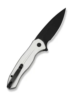 Nóż CIVIVI Button Lock Kitefin Silver Alu 14C28N