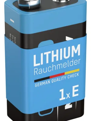 Bateria litowa Ansmann E / PP3 9V do czujnika dymu
