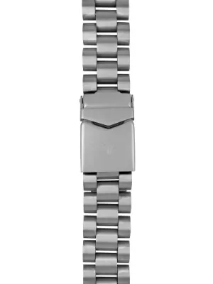 Bransoleta tytanowa Bauhaus, srebrna 22 mm