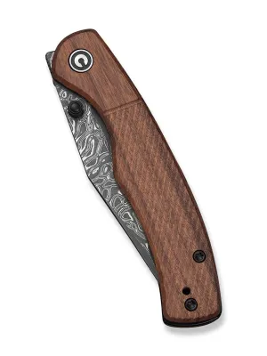 Nóż Civivi Clingman Damascus Guibourtia Wood
