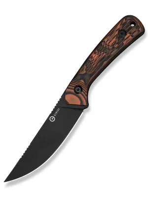 Nóż Civivi Carveth Fixed AEB-L Orange & Black G10