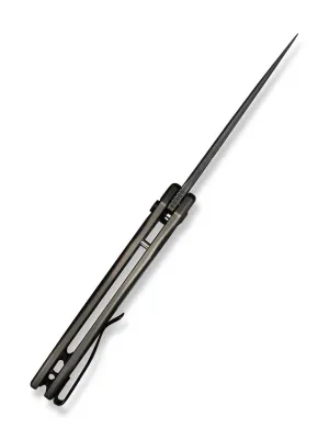 Nóż CIVIVI Button Lock Kitefin Damast Grey Alu