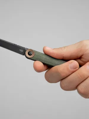 Nóż Böker Plus Kaizen Green Canvas Micarta