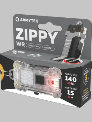 Latarka Armytek Zippy WR USB-C Grey 140/30 lm