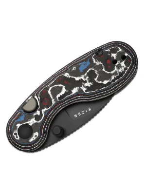 Nóż Kizer Microbe Fat Carbon M390