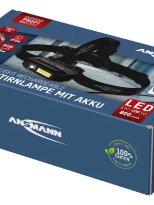 Latarka czołowa LED Ansmann HD800RS, 800lm, aku