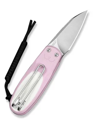 Nóż Civivi Purr Nitro-V Powder Pink & White G10