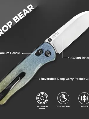 Nóż Kizer Drop Bear Titanium LC200N