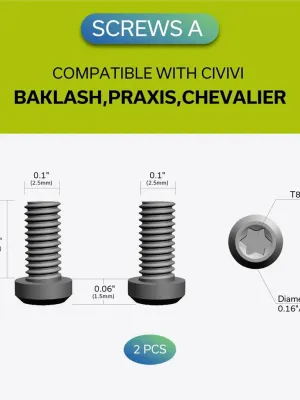 Klips CIVIVI Titanium z 6 śrubkami T001C
