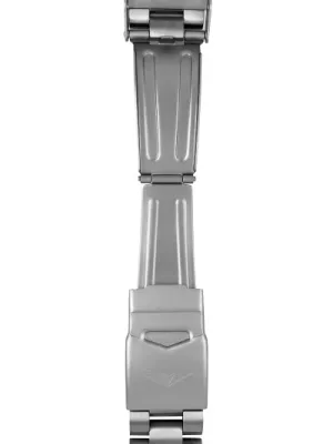 Bransoleta tytanowa Bauhaus, srebrna 22 mm
