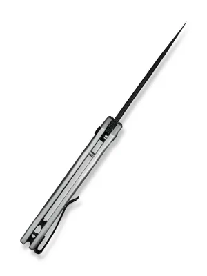 Nóż CIVIVI Button Lock Kitefin Silver Alu 14C28N