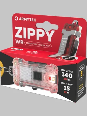 Latarka Armytek Zippy WR USB-C Red 140/30 lm
