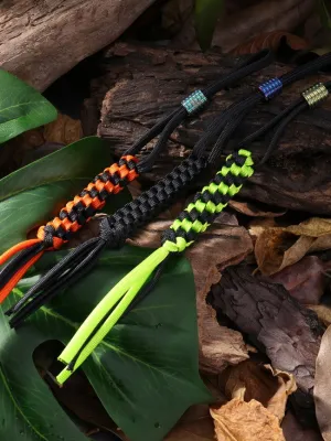 Zawieszka Paracord WE Black + Ti Bead Purple