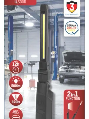 Lampa warsztatowa Ansmann IL500R,500lm, aku