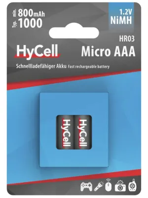 Akumulatory HyCell NiMH AAA / HR03 typ 1000, 4 szt
