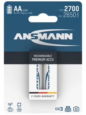 Akumulator Ansmann NiMH AA/HR6 typ 2700, 2 szt