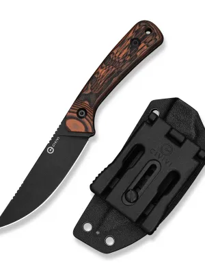 Nóż Civivi Carveth Fixed AEB-L Orange & Black G10