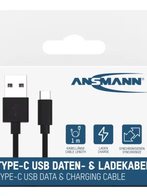 Kabel Ansmann USB-C Data and Charging 100 cm