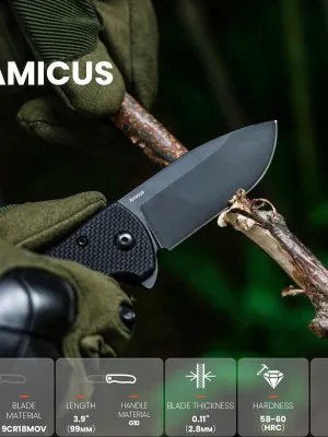 Nóż Kizer Amicus G10 9Cr18MoV