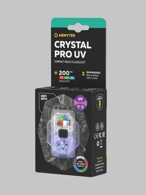 Latarka Armytek Crystal Pro UV Grey 200 lm