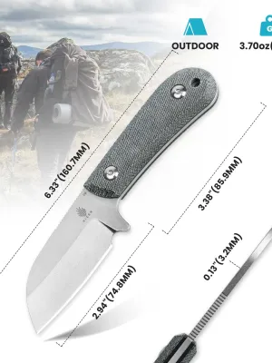 Nóż Kizer Fixed Deckhand Micarta+G10 D2
