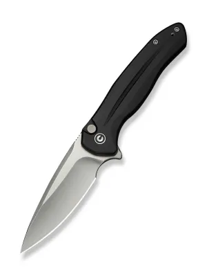 Nóż CIVIVI Button Lock Kitefin Black Alu 14C28N