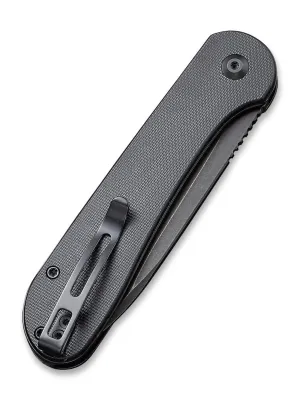 Nóż CIVIVI Button Lock Elementum All Black G10