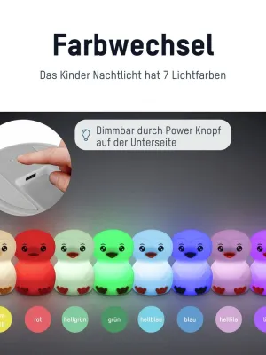 Lampka nocna Ansmann Pingwin Leon aku USB-C