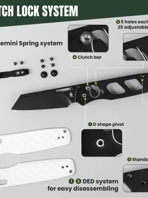 Nóż Kizer Task White G10 Nitro-V