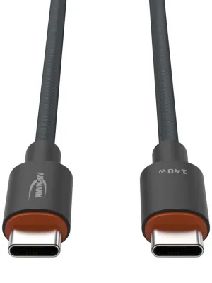 Kabel Ansmann USB-C/C, 140W, 60 cm, antracyt