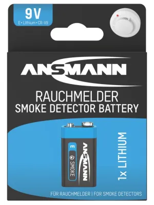 Bateria litowa Ansmann E / PP3 9V do czujnika dymu